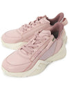 Flow Leather Low Top Sneakers Pink - FENDI - BALAAN.