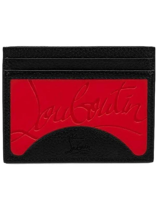 Men's Kios Logo Card Wallet Red Black - CHRISTIAN LOUBOUTIN - BALAAN 2