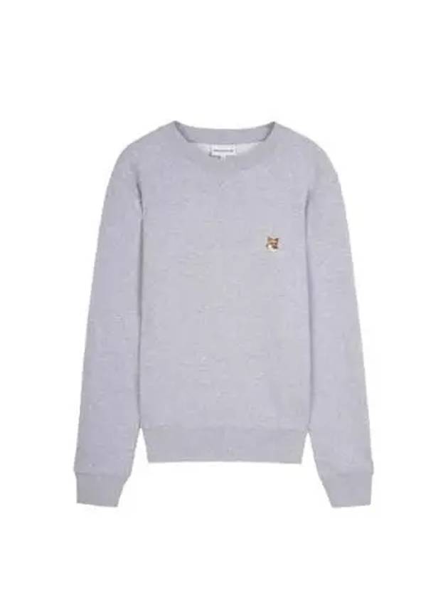 Fox Head Patch Regular Sweatshirt Light Grey Melange - MAISON KITSUNE - BALAAN 2