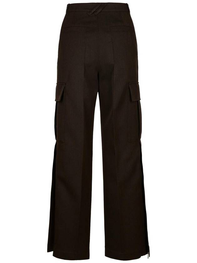 Burberry Brown Wool Cargo Pants - BURBERRY - BALAAN 3