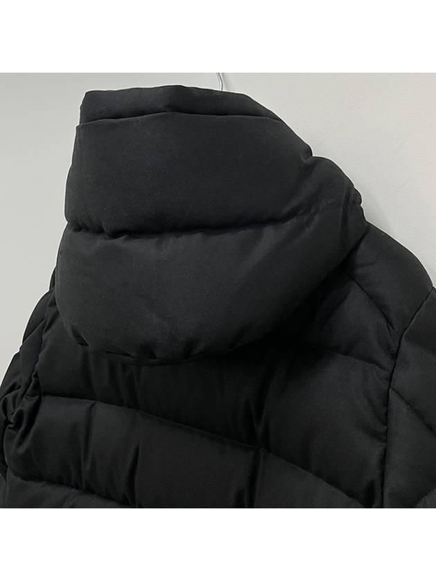 Men s Logo Patch VEZERE Wool Down Padded Jacket Black 1A00157 54272 999 - MONCLER - BALAAN 7