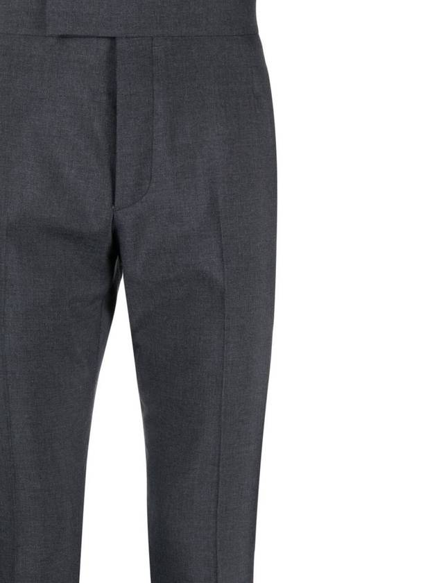 School Uniform Mid Rise Skinny Slacks Dark Navy - THOM BROWNE - BALAAN 3