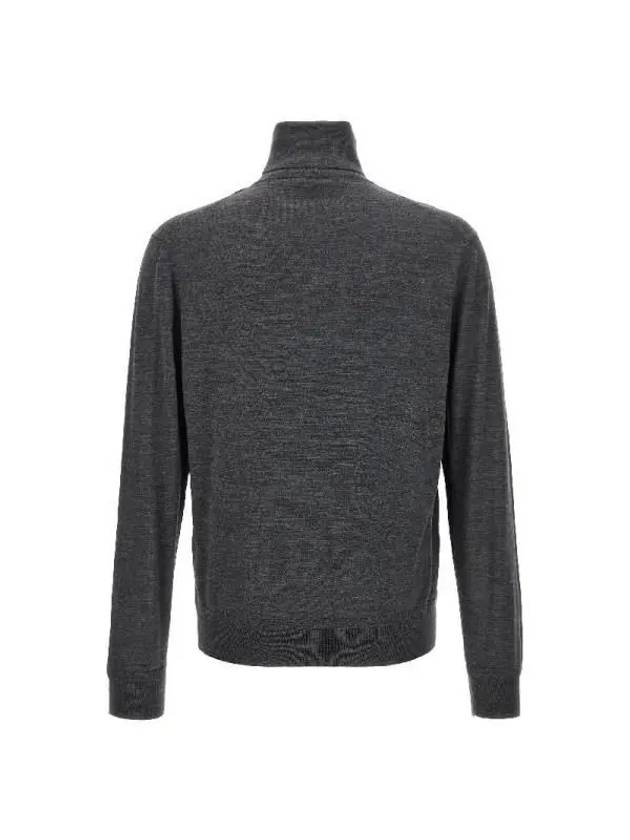 Fine Wool Pullover Turtleneck Gray - TOM FORD - BALAAN 3