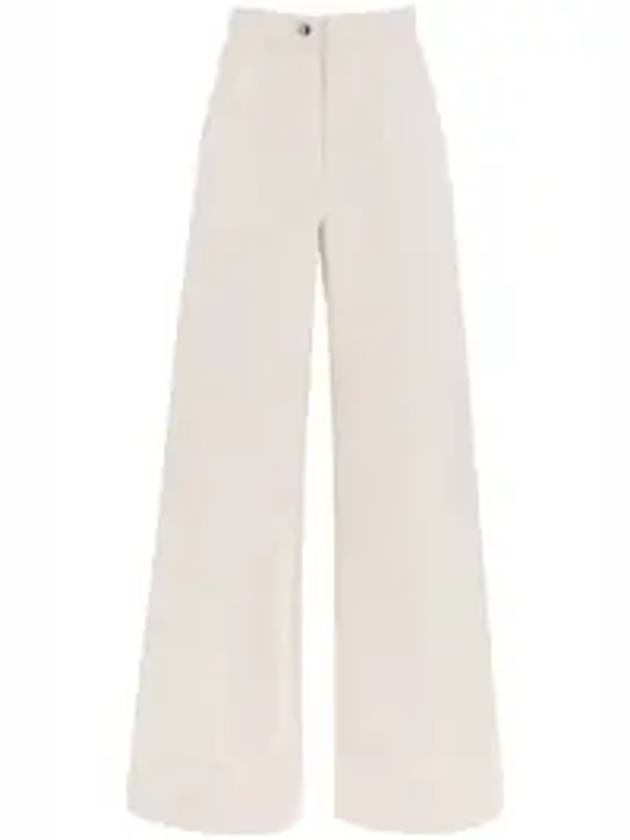 Oboli wide pants beige - MAX MARA - BALAAN 1