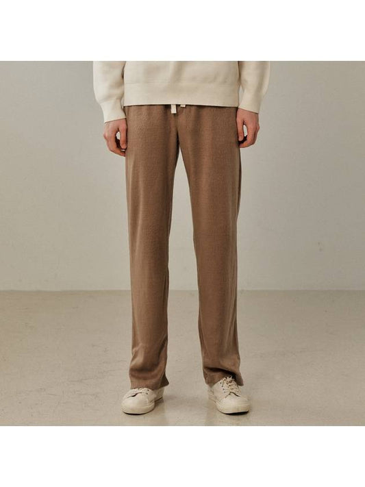 ANGORA BANDING PANTS_CAMEL - WHITE PROJECT - BALAAN 2