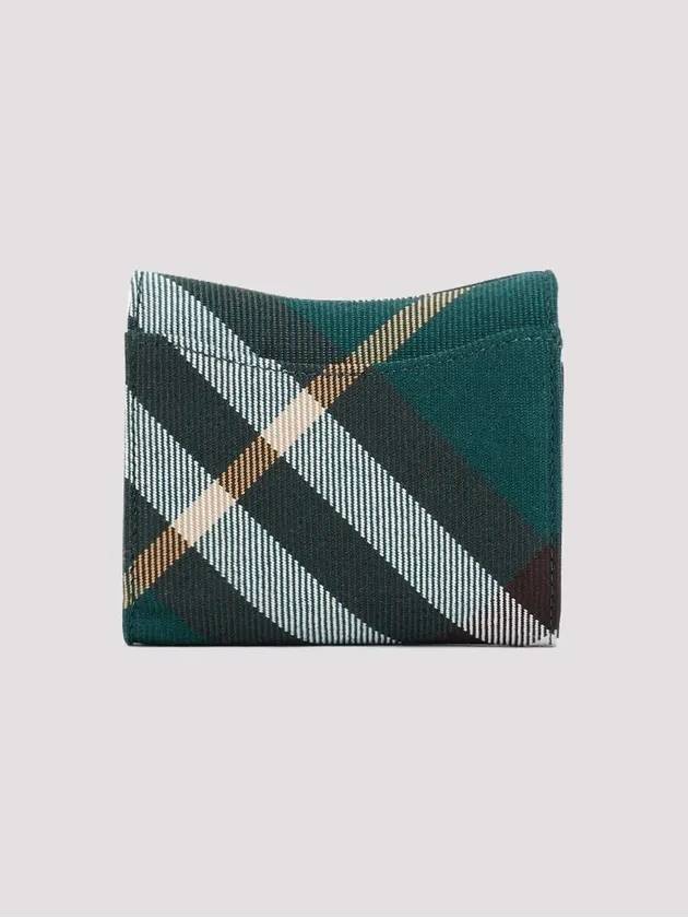 Rocking Horse Check Half Wallet Green - BURBERRY - BALAAN 3