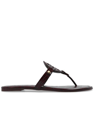 Tory Burch Slides Miller, Women's, Burgundy - TORY BURCH - BALAAN 1