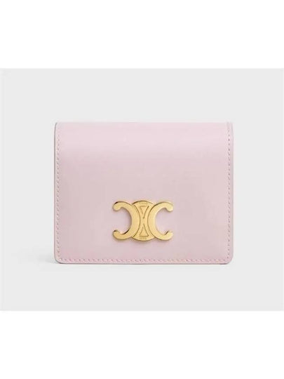 Triomphe Business Shiny Calfskin Card Wallet Pastel Pink - CELINE - BALAAN 2