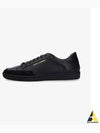 Court Classic Perforated Leather Low Top Sneakers Black - SAINT LAURENT - BALAAN 2