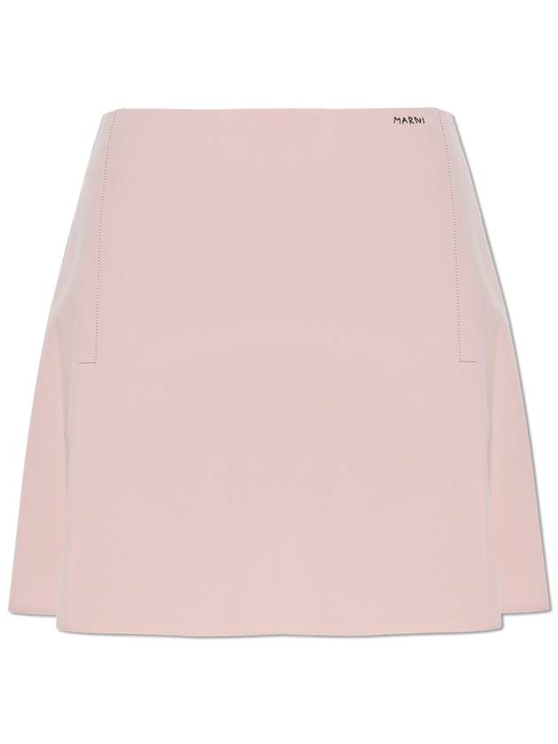 Marni Skirt With Logo, Women's, Pink - MARNI - BALAAN 1