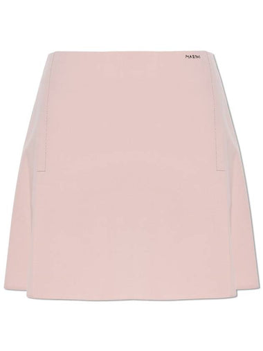 Marni Skirt With Logo, Women's, Pink - MARNI - BALAAN 1