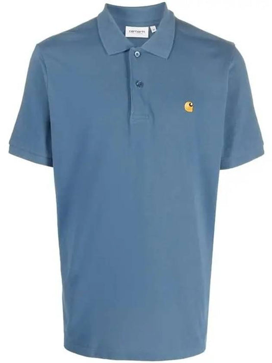 WIP I023807 Chase embroidery logo pique polo short sleeve T shirt - CARHARTT - BALAAN 1