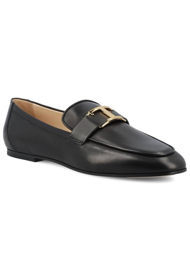 Tods T Timeless Leather Loafers Black - TOD'S - BALAAN 3