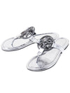 Women's Miller Flip Flops Silver - TORY BURCH - BALAAN 2