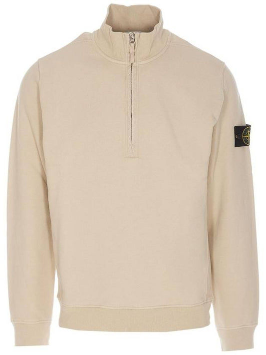 Stone Island Logo Half Zipper Sweatshirt 811563420 V0097 B0011227954 - STONE ISLAND - BALAAN 1