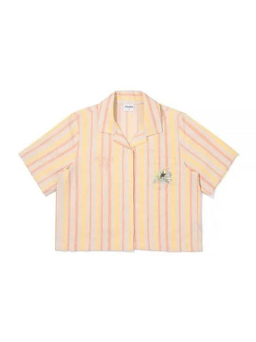 Tocotoco Striped Shirt YELLOW WOMAN Blue Boutique M3322PTS51YEL - MALBON GOLF - BALAAN 1