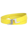 Bridger Leather Belt Yellow - J.LINDEBERG - BALAAN 1