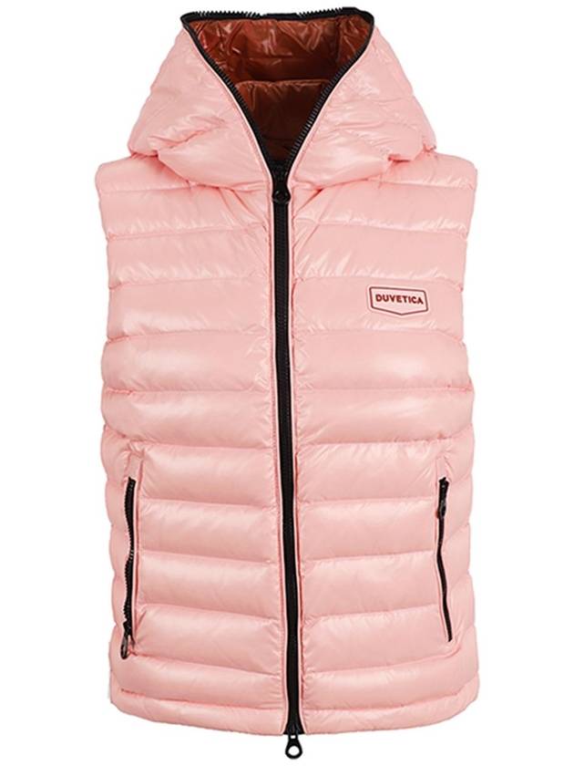 Pacenza Goose Down Padding Vest Light Pink - DUVETICA - BALAAN 1