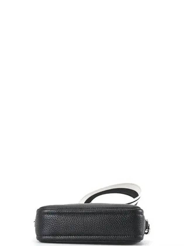 Soft Line Leather Small Shoulder Bag Black - PRADA - BALAAN 5