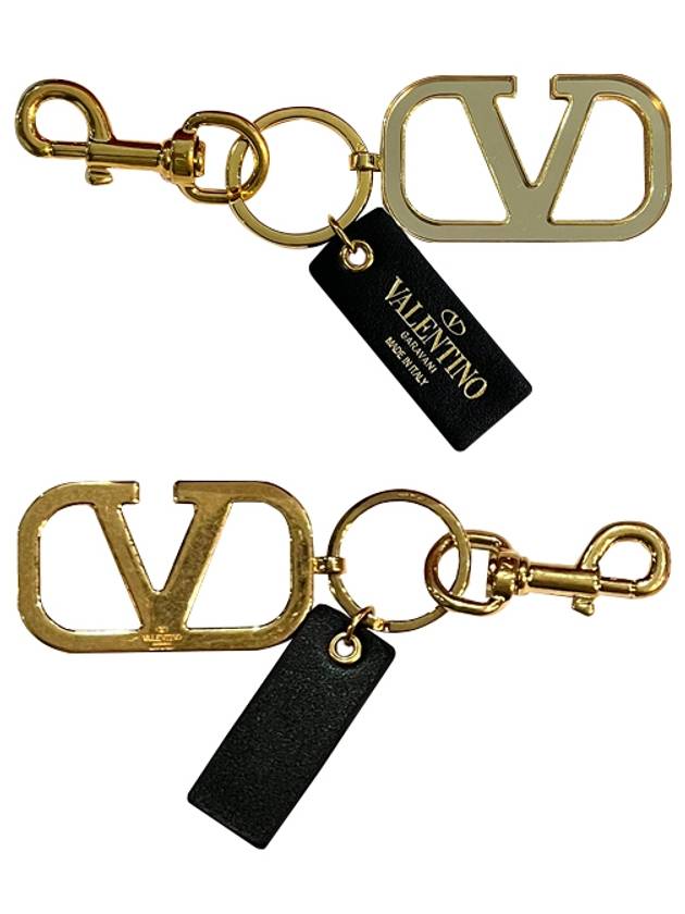 V Logo Signature Key Holder Gold - VALENTINO - BALAAN 2