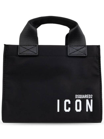 Dsquared2 Handbag With Printed Logo, Women's, Black - DSQUARED2 - BALAAN 1