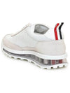 Women Vitello Calf Tech Runner Clear Sole Low Top Sneakers White - THOM BROWNE - BALAAN 4