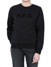 VPC Logo Sweatshirt Black - A.P.C. - BALAAN 3