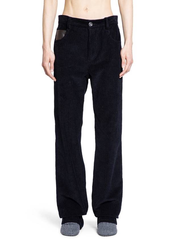 Corduroy Straight Pants Navy - BOTTEGA VENETA - BALAAN 2