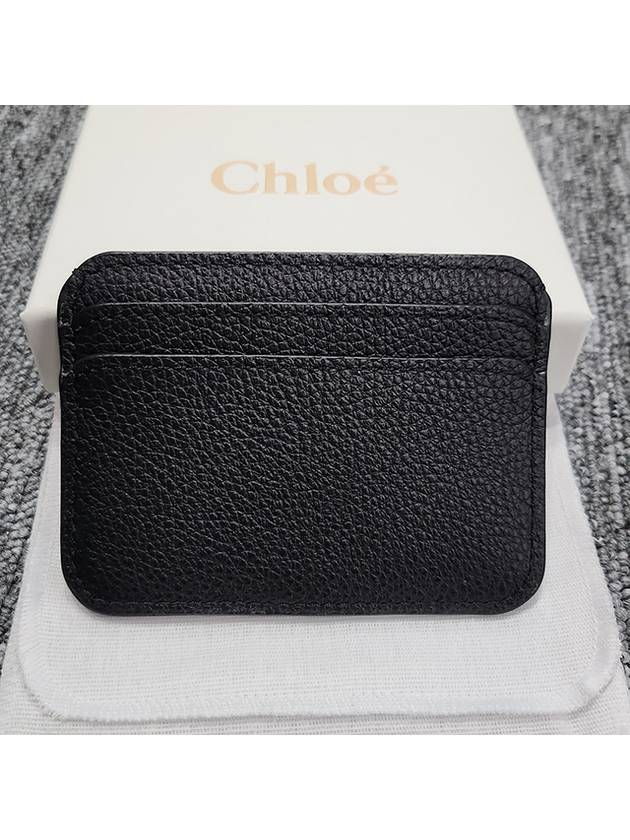 Marcie Leather Card Wallet Black - CHLOE - BALAAN 5