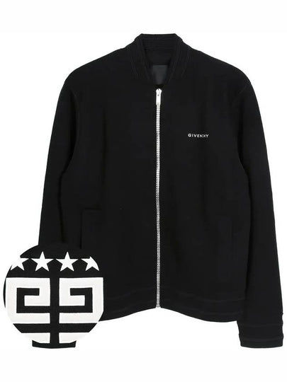 4G Star Logo Wool Bomber Jacket Black - GIVENCHY - BALAAN 2