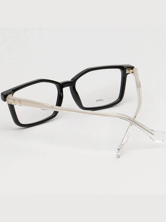 Glasses Frame LW50011U 001 Men Women Square Horned Frame - LOEWE - BALAAN 4