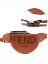 Debossed Logo Small Belt Bag Brown - FENDI - BALAAN 2