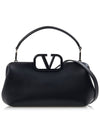 Women's V Logo Tote Bag Black - VALENTINO - BALAAN 4