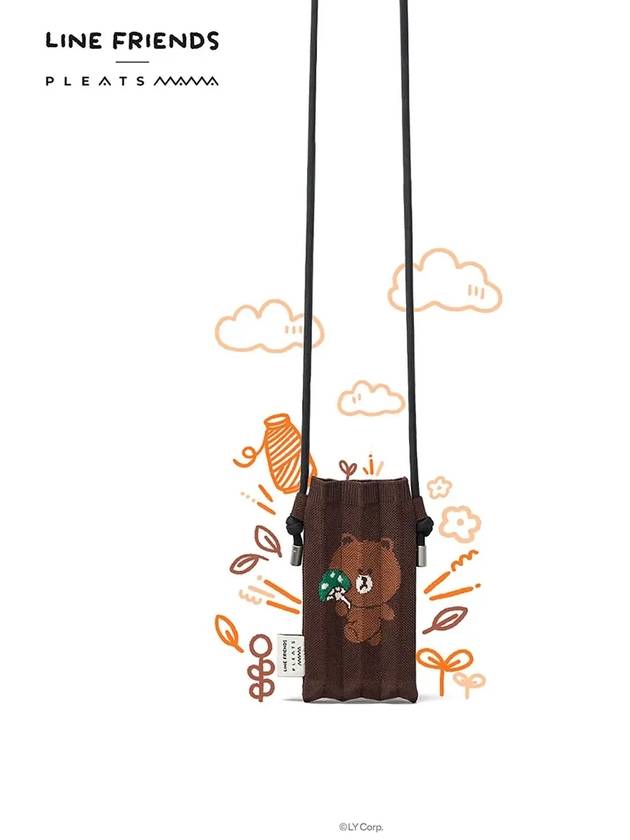 Line Friends Edition Nano Bag Chocolate - PLEATSMAMA - BALAAN 1