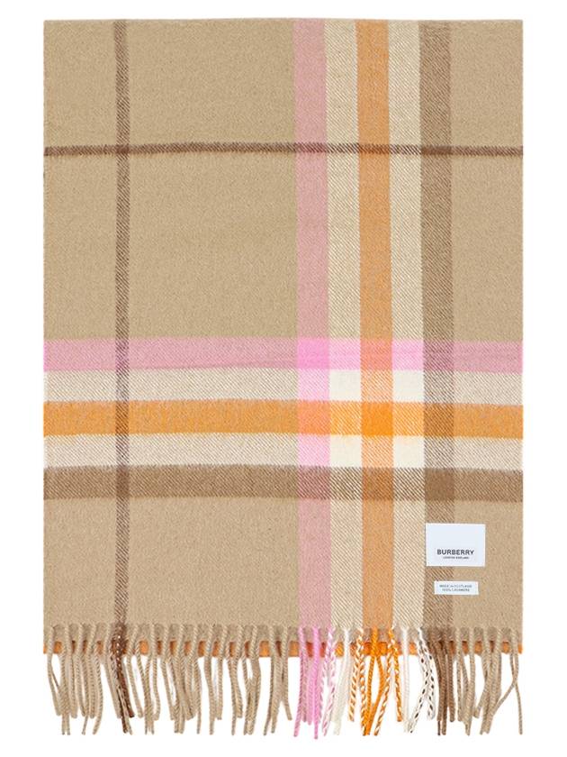 23 fw Check Motif Cashmere Scarf 8070976A1435 B0710458731 - BURBERRY - BALAAN 4