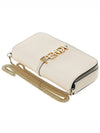 Fendigraphy Chain Leather Cross Bag White - FENDI - BALAAN 6