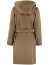 New Mang Hooded Wool Single Coat Camel - MAX MARA - BALAAN 3