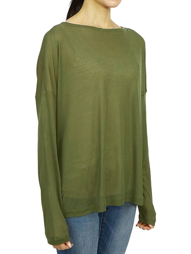 Rita Francesco Women's Long Sleeve TShirt WM113Y GREEN OASIS - ALLSAINTS - BALAAN 3