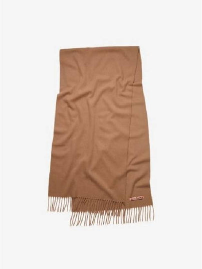 Fringe Wool Muffler Caramel Brown - ACNE STUDIOS - BALAAN 2