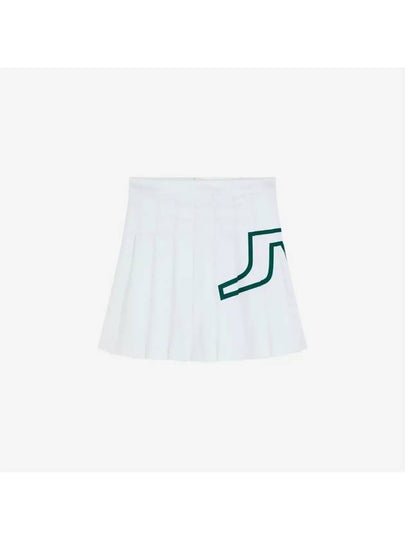 Women's Naomi Pleated Skirt White - J.LINDEBERG - BALAAN 2