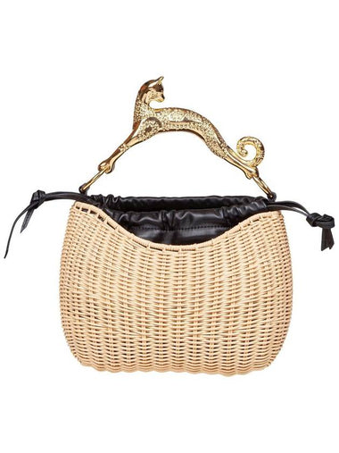 Lanvin Raffia And Leather Handbag - LANVIN - BALAAN 1