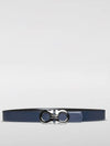 Gancini Reversible Leather Belt Navy Black - SALVATORE FERRAGAMO - BALAAN 3