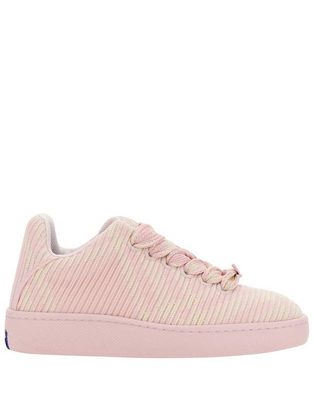 Check Knit Box Low-Top Sneakers Pink - BURBERRY - BALAAN 2