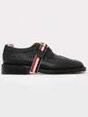 Men's Classic Long Wingtip Striped Brogue Black - THOM BROWNE - BALAAN 3