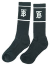 women logo socks black - BURBERRY - BALAAN 2