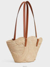 Classic Fenier Small Braid Triomphe Raffia Calfskin Tote Bag Tan - CELINE - BALAAN 4