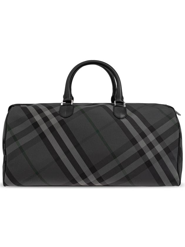 Grid Check Duffel Bag Charcoal - BURBERRY - BALAAN 4