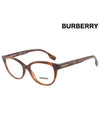 Oval Eyeglasses Light Havana - BURBERRY - BALAAN 3