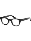 Eyewear Logo Square Eyeglasses Black - MONCLER - BALAAN 1