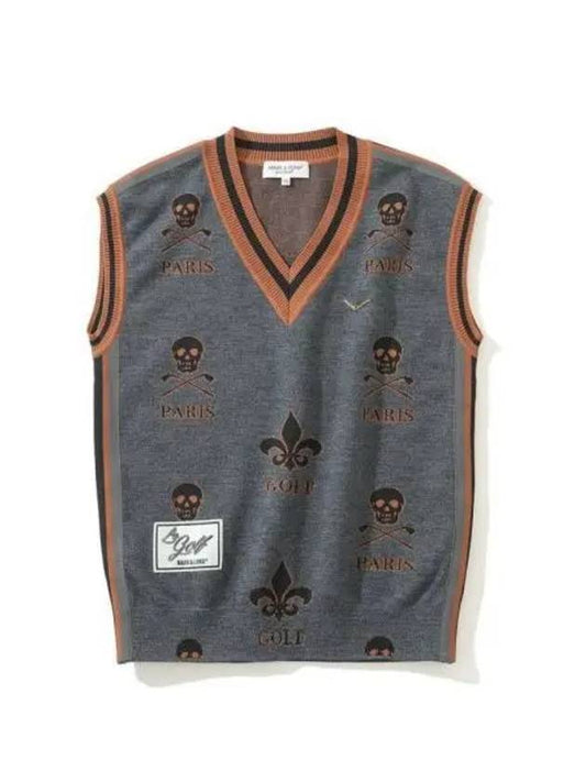 Atlas Jacquard Knit Vest MLM 2C AB01 Men s - MARK & LONA - BALAAN 1